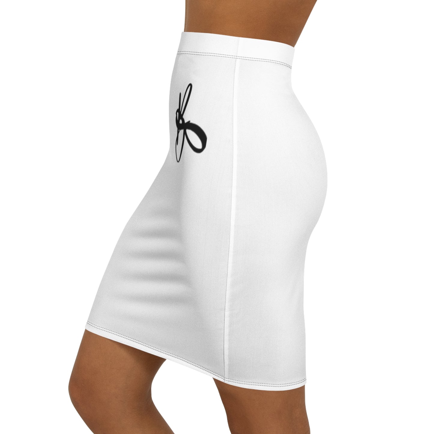 Women's Mid-Waist Pencil Skirt (AOP)