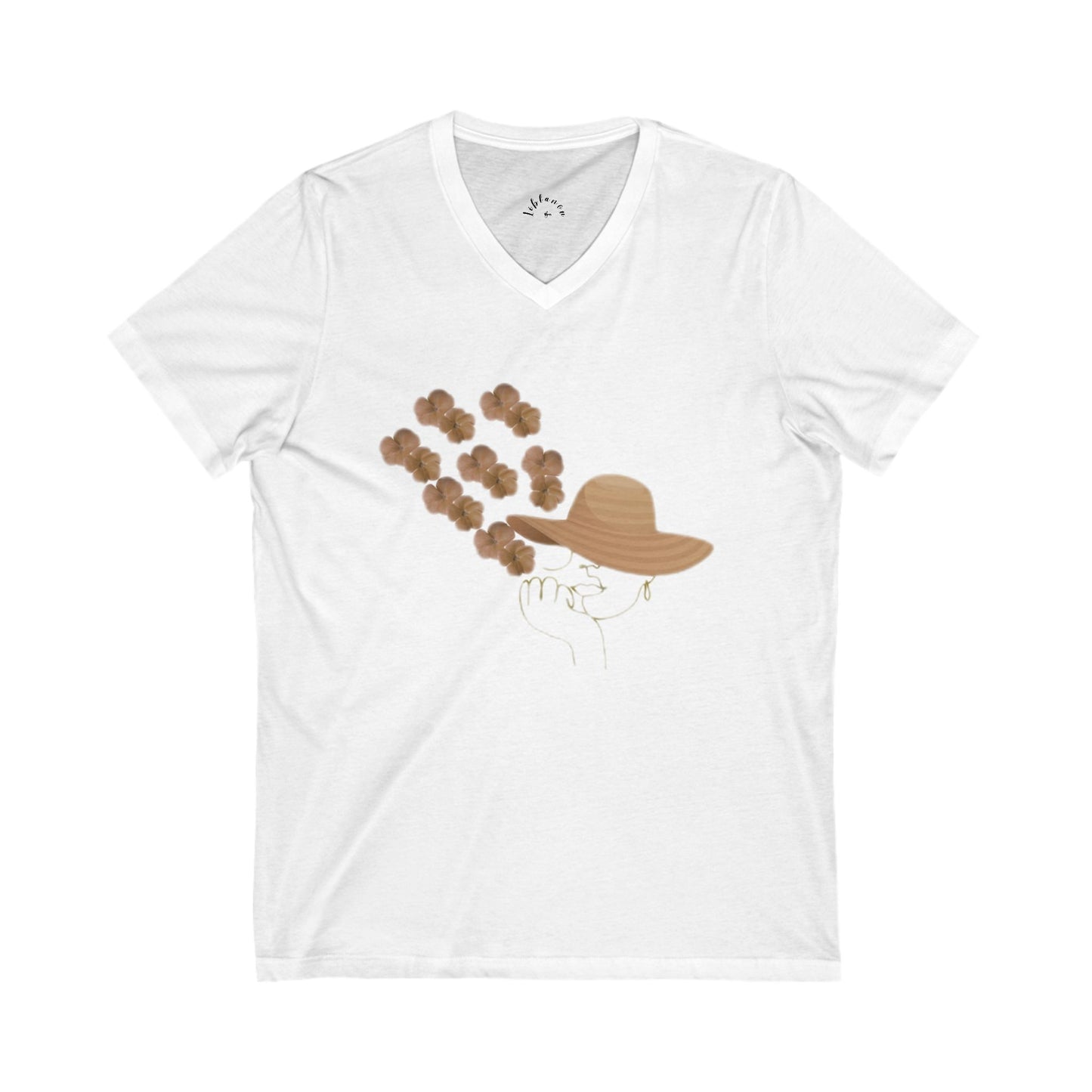 Unisex Jersey Short Sleeve V-Neck Tee
