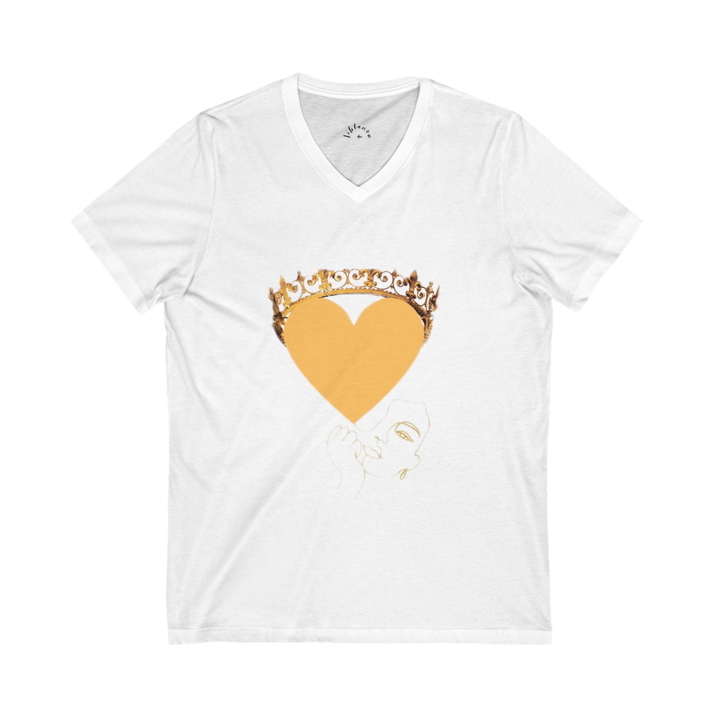 Unisex Jersey Short Sleeve V-Neck Tee