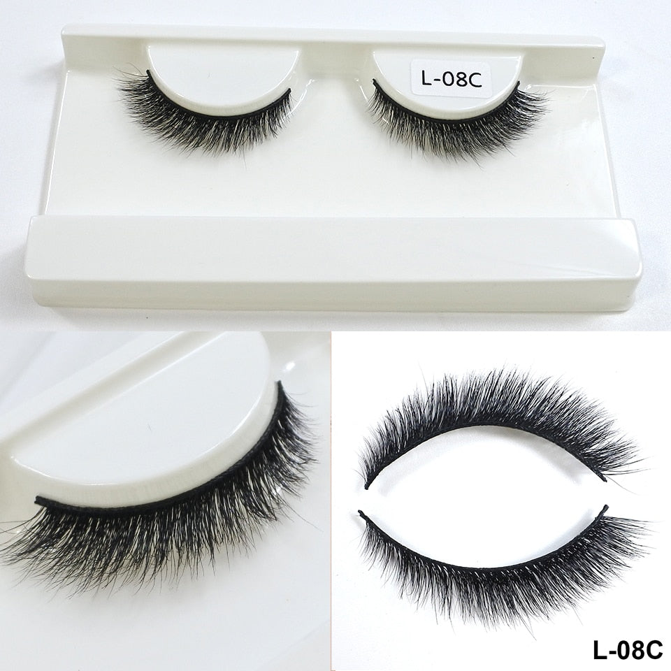 NEW Mink Eyelashes 10mm-18mm Short Natural 3d, Cateye Lashes