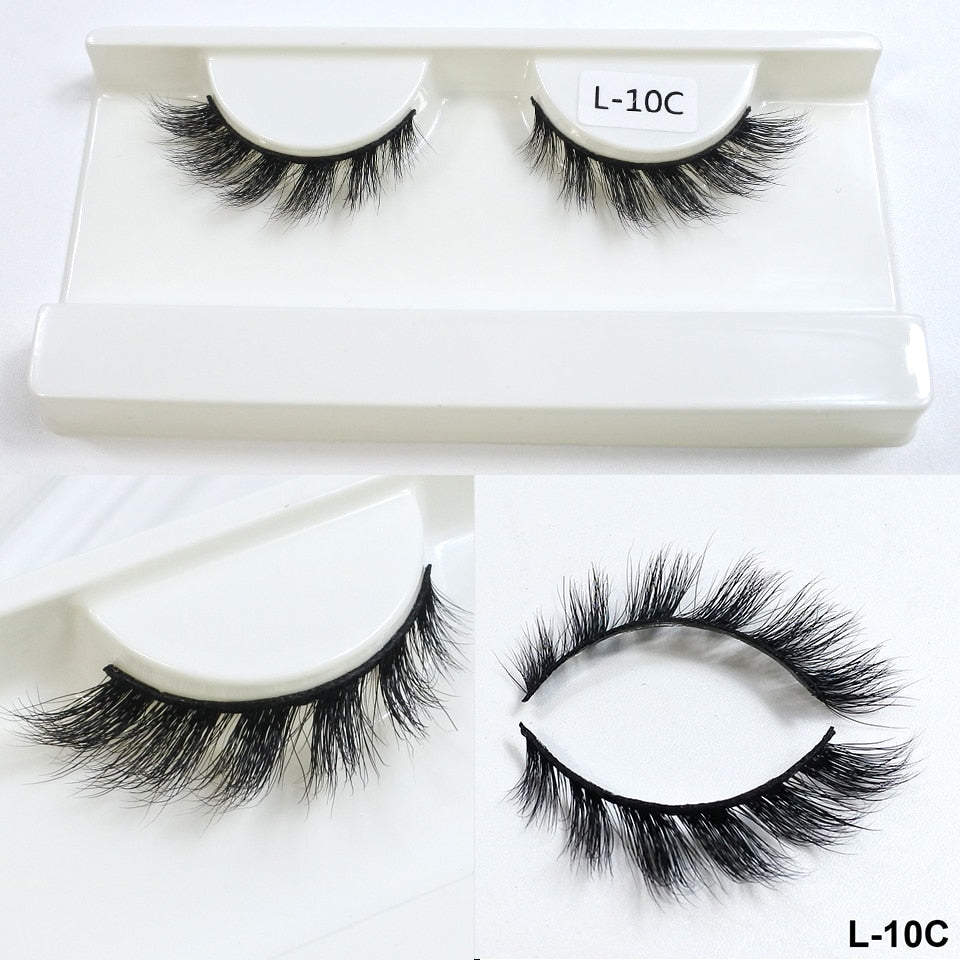 NEW Mink Eyelashes 10mm-18mm Short Natural 3d, Cateye Lashes