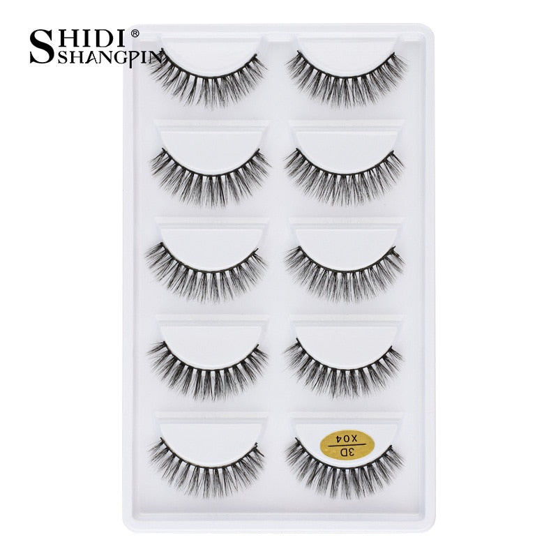 Natural Long 3D Mink Lashes, Soft Short Faux Cils