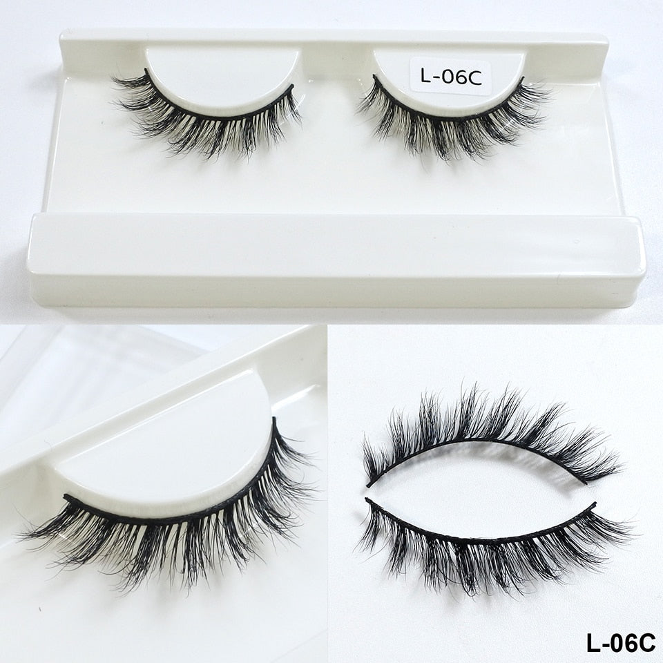 NEW Mink Eyelashes 10mm-18mm Short Natural 3d, Cateye Lashes