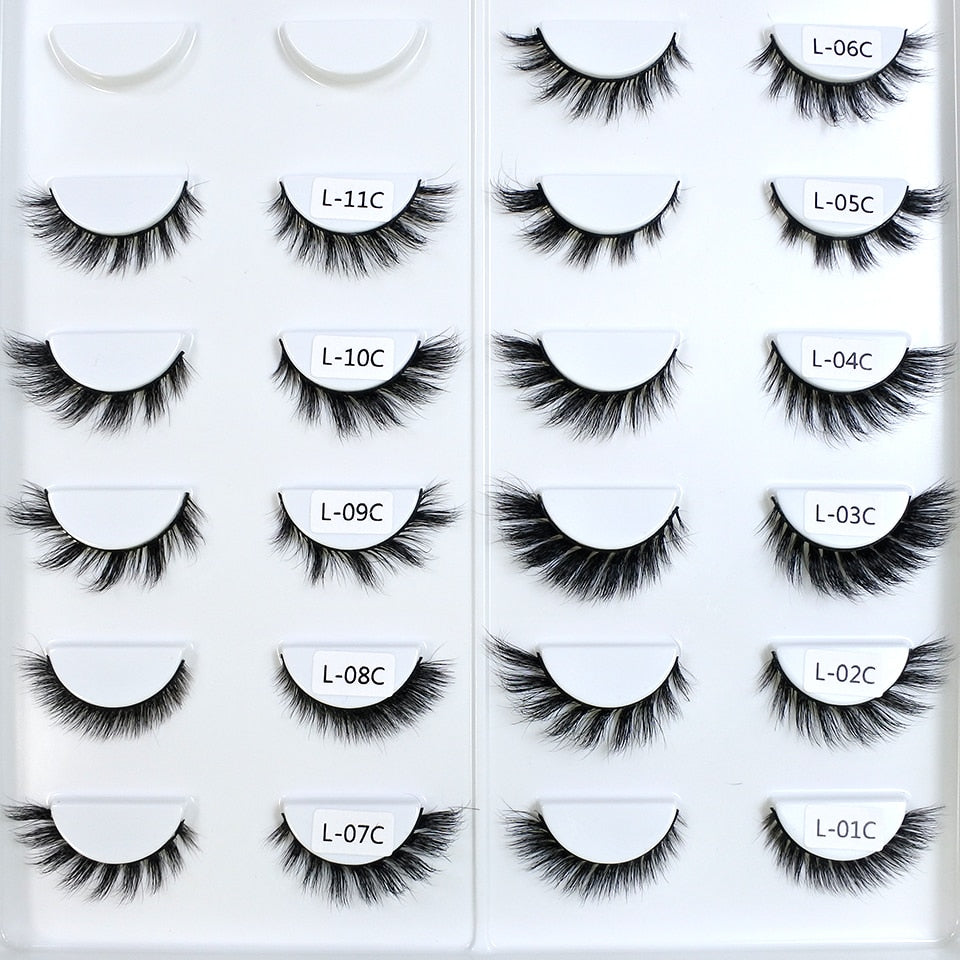NEW Mink Eyelashes 10mm-18mm Short Natural 3d, Cateye Lashes