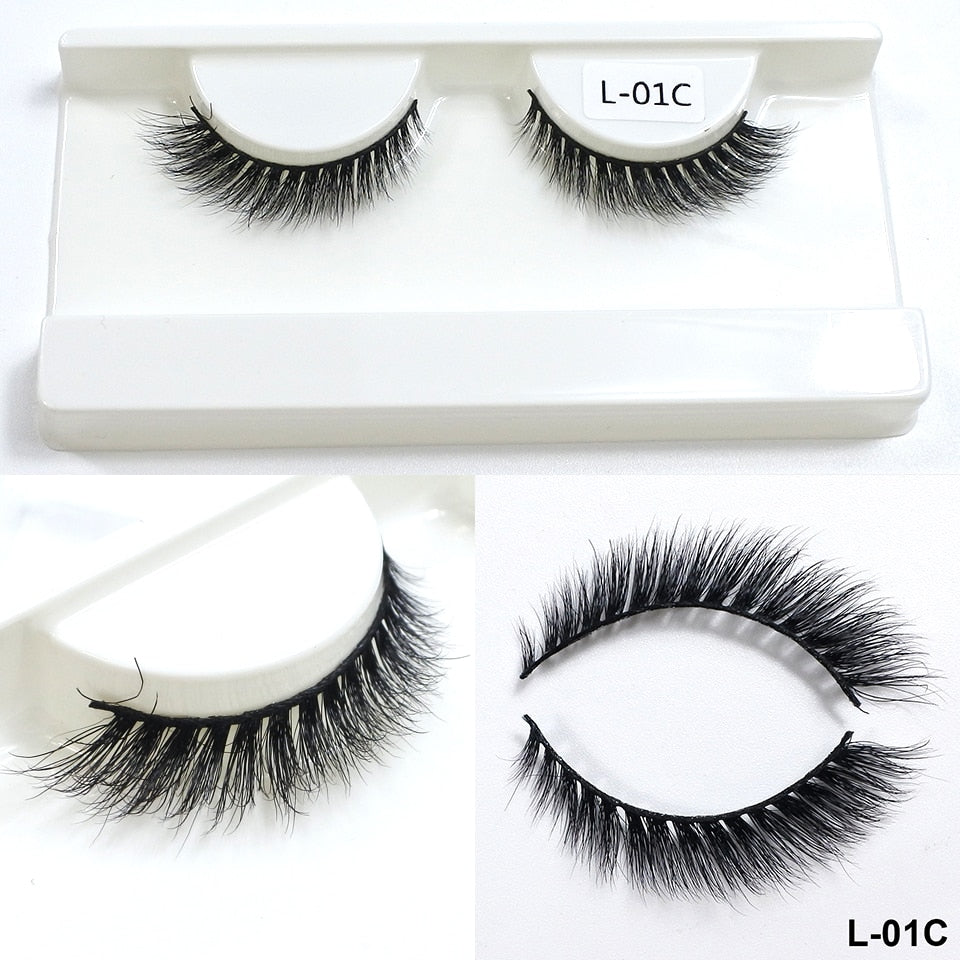 NEW Mink Eyelashes 10mm-18mm Short Natural 3d, Cateye Lashes