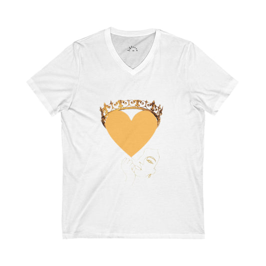 Unisex Jersey Short Sleeve V-Neck Tee
