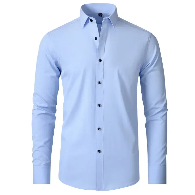 Sided elastic shirt for men's shirt