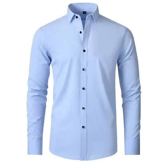 Sided elastic shirt for men's shirt