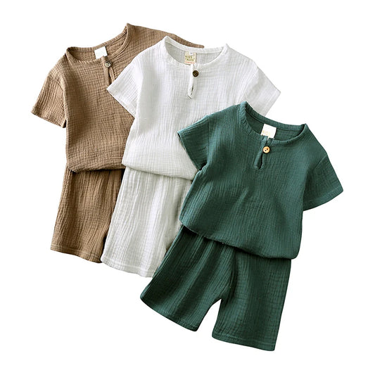 Kids Clothes Sets Outfits 2 Pcs / Top T-Shirt+Shorts Children Suit