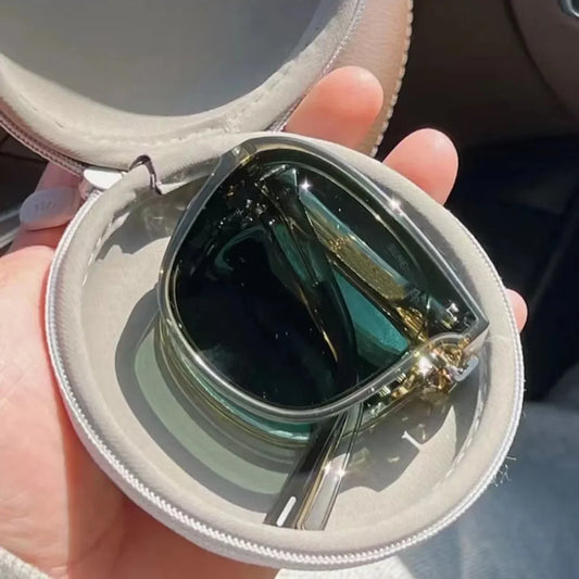 Folding Sunglasses with Case, for Women