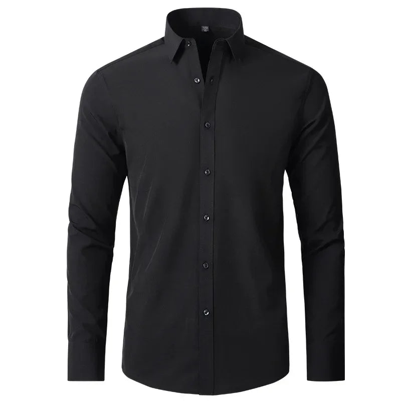 Sided elastic shirt for men's shirt